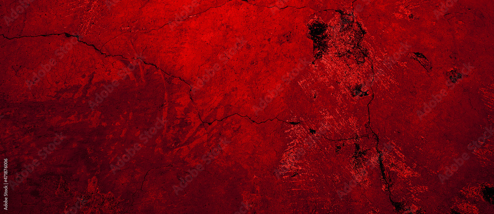 Scary red wall for background. red wall scratches