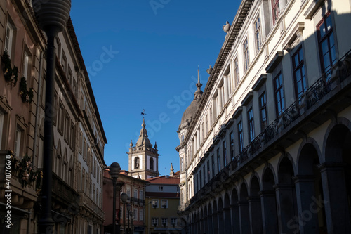 View of a street in the historic center of Braga, Portugal. © De Visu