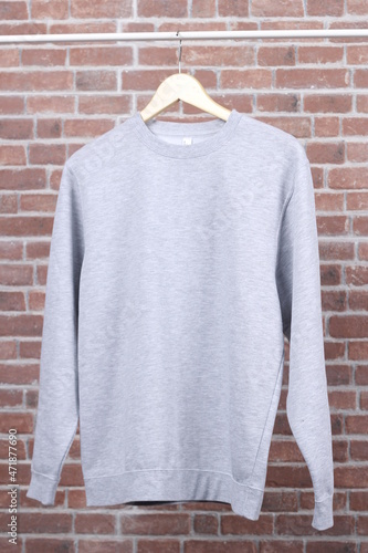 Grey Sweater or Hoodless photo