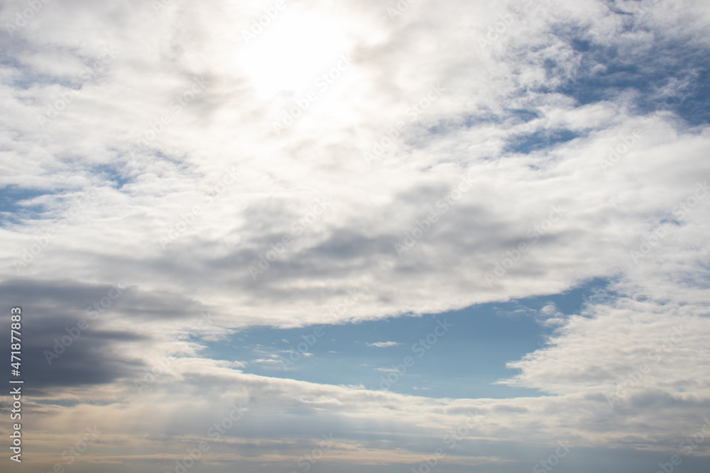 Blue sky with clouds. Blue sky with clouds.