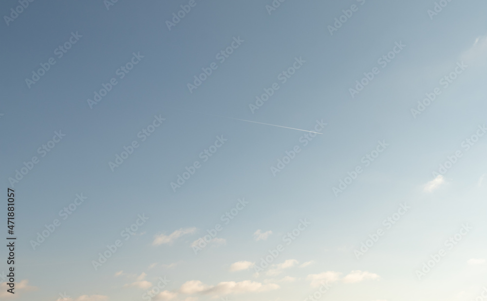 White clouds against the blue sky. White clouds against the blue sky.