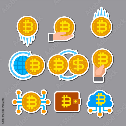 Cryptocurrency Bitcoin Stickers
