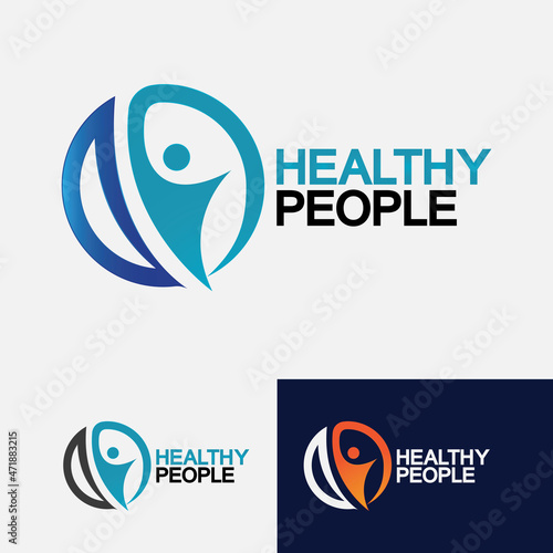  Health People Logo Vector illustration Design Template