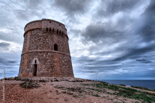 Alcaufar Tower in Menorca - Spain. photo