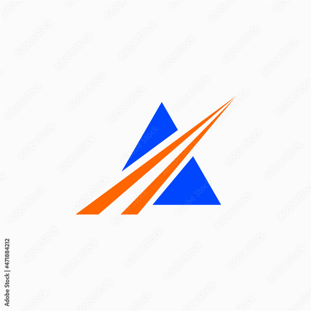 A initial marketing logo vector image A initial marketing logo vector image