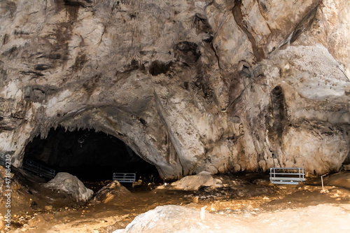 Interior of the Meziad cave from Apuseni mountains, Bihor county, Romania.
