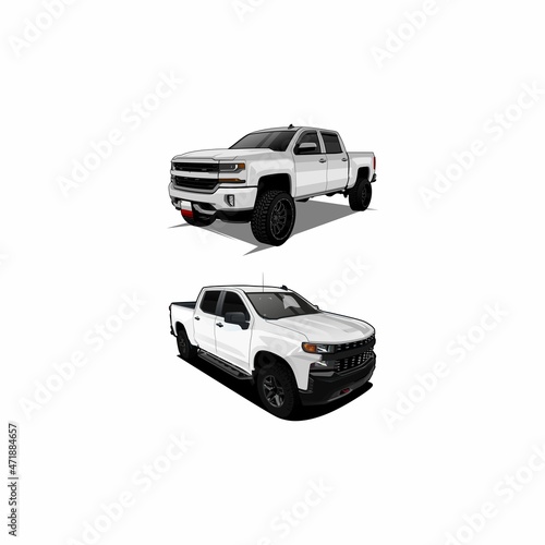 pickup truck vector