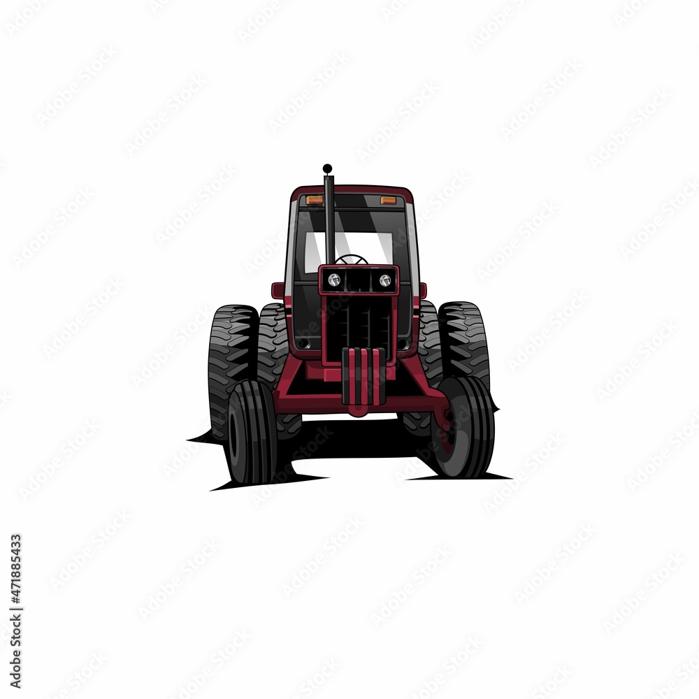 Obraz premium vehicle tractor vector