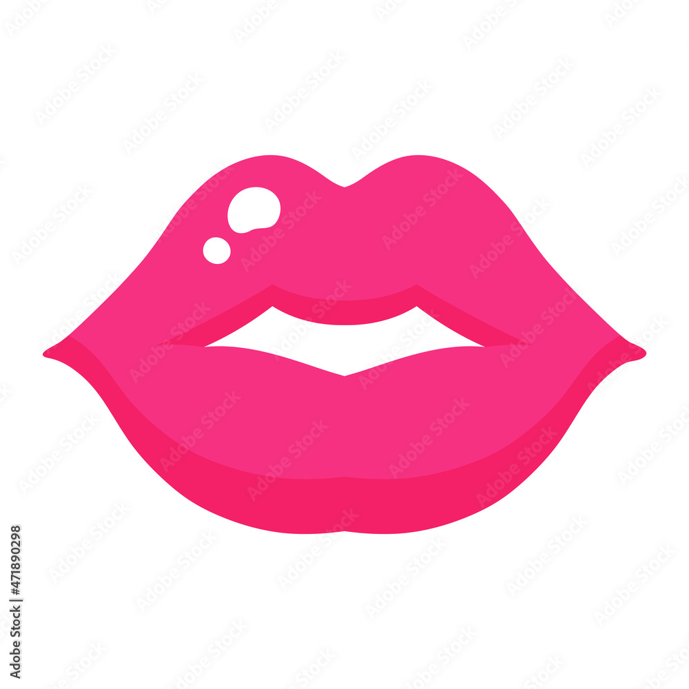 Red lips or a kiss. Wedding and valentine day concept. Red lips or a kiss. Wedding and valentine day concept.