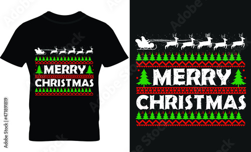 Merry Christmas t-shirt design/ santa gift