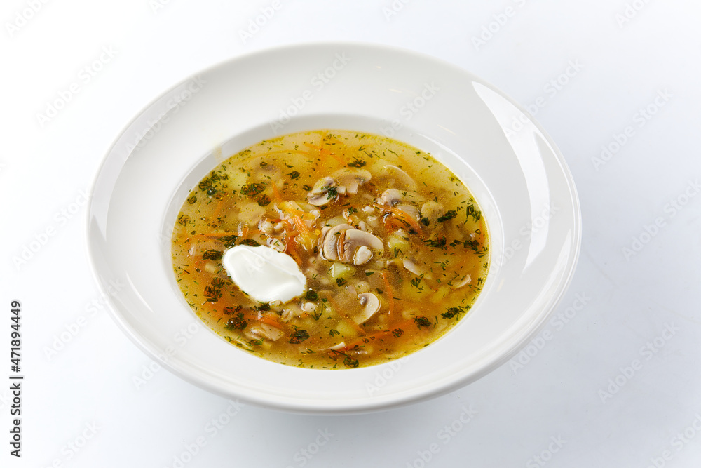mushroom soup with sour cream