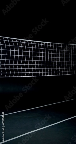 Studio photo of a volleyball net photo