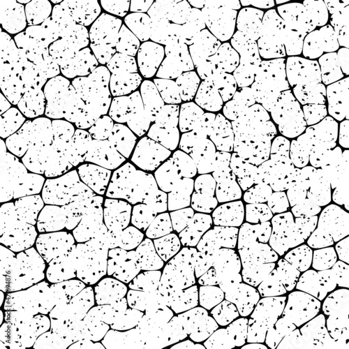 vector cracked texture of wall or earth