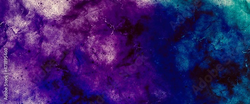 Dark purple and blue accent background made with powder brush, powdered texture, hand drawn art, modern art for wallpaper