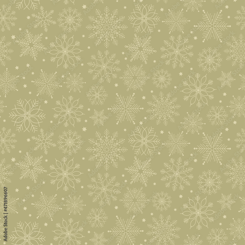 Winter seamless pattern for background, snowflakes vector illustration. Christmas design of happy holidays. Perfect for banner border package wallpaper. Winter seamless pattern for background, snowflakes vector illustration. Christmas design of happy holidays. Perfect for banner border package wallpaper.