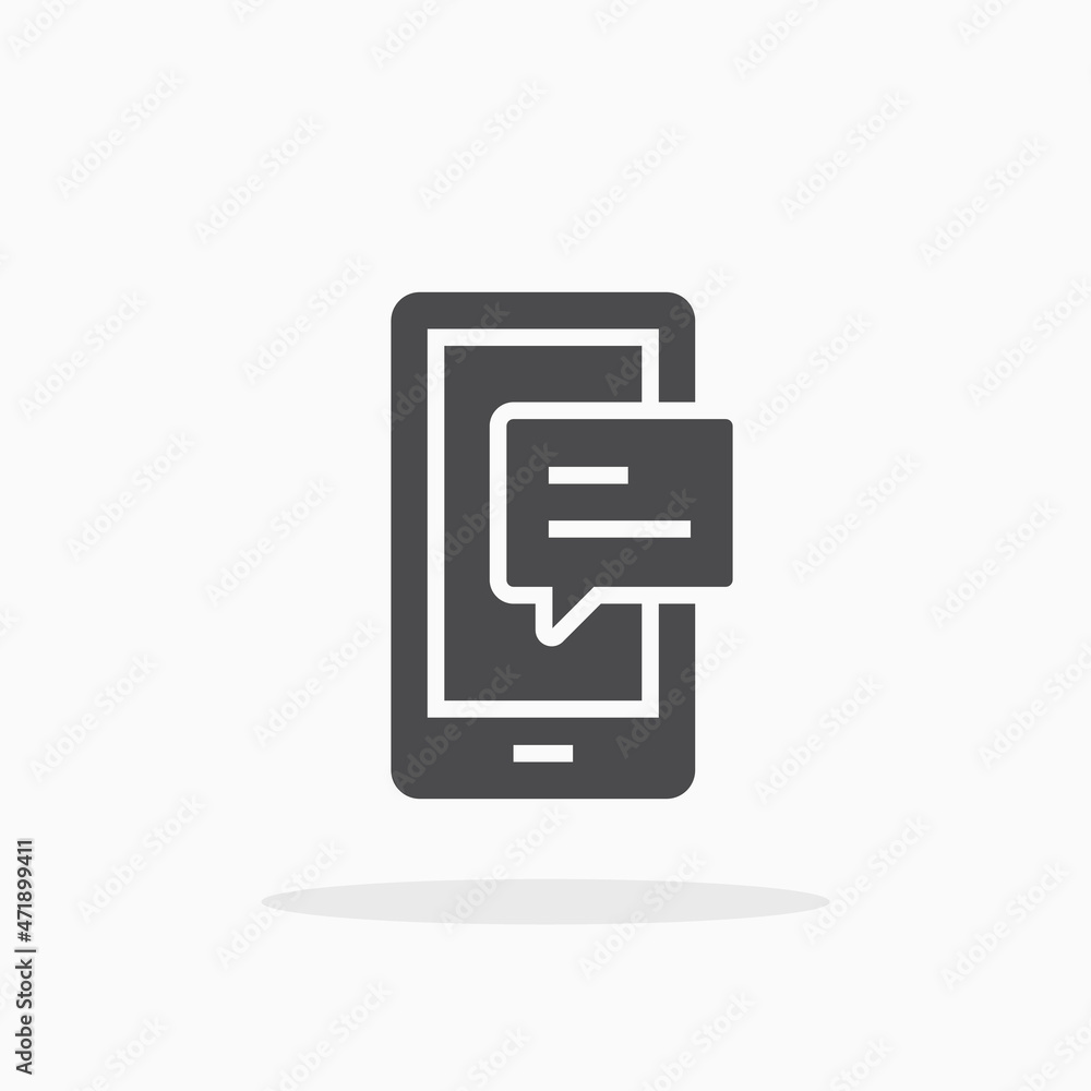 Phone chat icon. Phone chat icon.