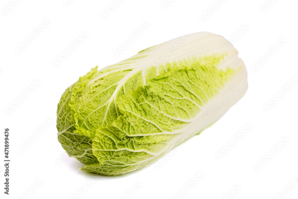 Fresh chinese cabbage isolated on a white background. Chinese cabbage Fresh chinese cabbage isolated on a white background. Chinese cabbage