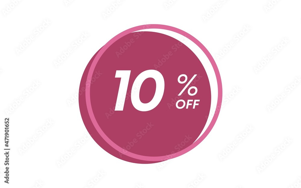 10% Percent limited special offer, Banner with ten percent discount on a purple square balloon 10% Percent limited special offer, Banner with ten percent discount on a purple square balloon