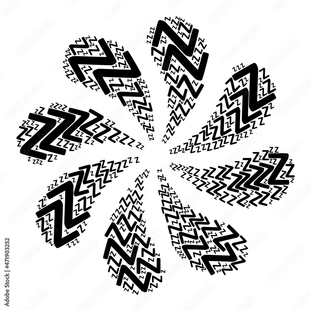 Zeta Greek symbol icon exploding twist petals salute composition. Flower twist created using scattered Zeta Greek symbol symbols. Zeta Greek symbol icon exploding twist petals salute composition. Flower twist created using scattered Zeta Greek symbol symbols.