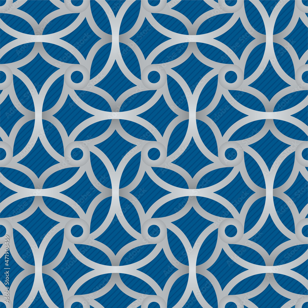 Fototapeta premium Elegant Seamless Background in Arabic Style. Vector tileable pattern for your design.