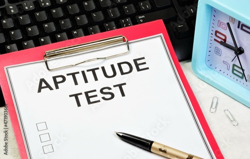 Aptitude test. The inscription in the research form. Analysis of the determination of compliance with the level of knowledge, skills, confirmation of qualifications.