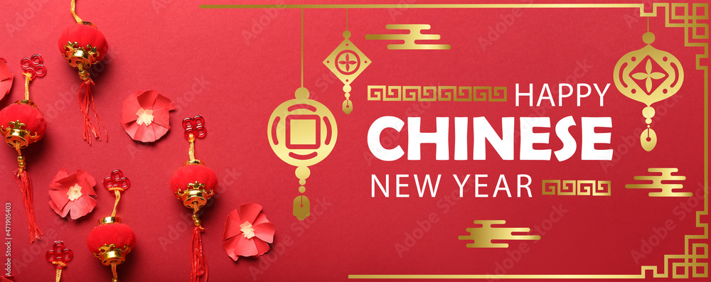 Beautiful greeting card for Happy Chinese New Year celebration