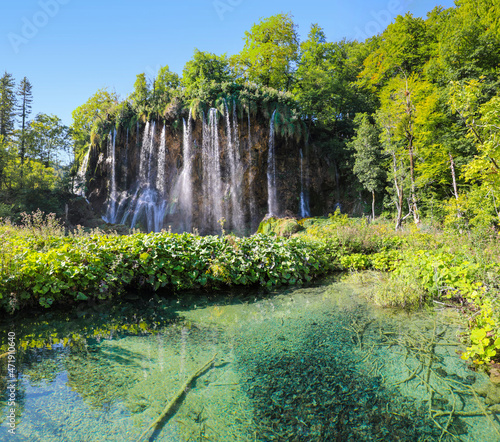 Valiki Slap waterfall in Plitvice Lakes National Park photo