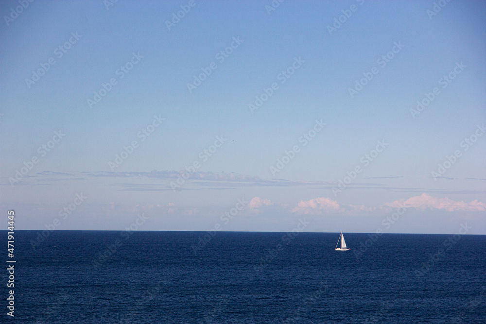 boat in the sea - Bondi Beach Australia boat in the sea - Bondi Beach Australia