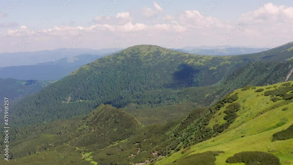 Aerial view of Mount Spitz in the Carpathians. 4k Aerial view of Mount Spitz in the Carpathians. 4k