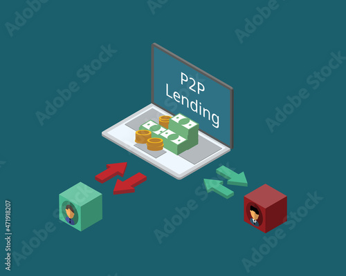 p2p lending or peer to peer lending platform for crowdfunding