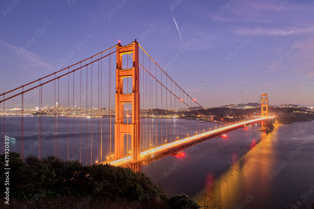 San Francisco Landscape in the Evening