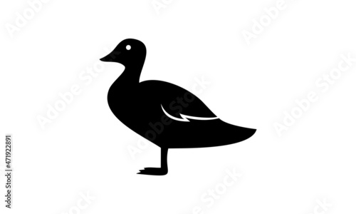 silhouette duck vector