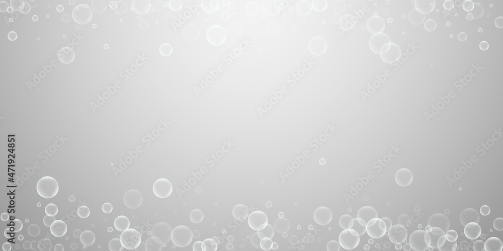 Random soap bubbles abstract background. Blowing b Random soap bubbles abstract background. Blowing b