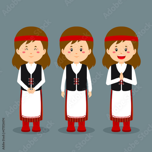 Finland Character with Various Expression