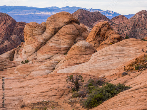 Geological formations at Yant Flats