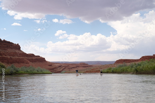Stand Up Paddleboarding on the San Juan River in Bears Ears National Monument, Utah