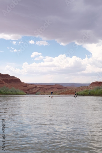 Stand Up Paddleboarding on the San Juan River in Bears Ears National Monument, Utah