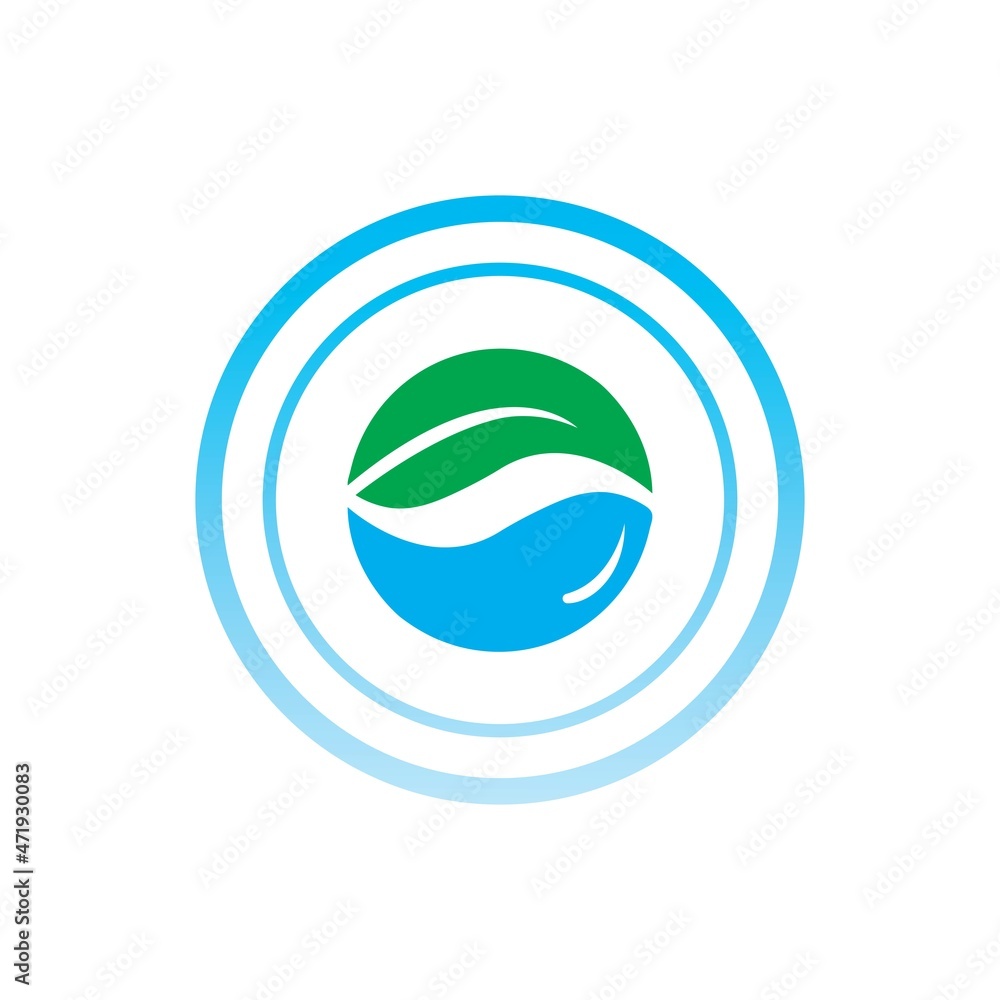 Water drop illustration Logo template vector design Water drop illustration Logo template vector design