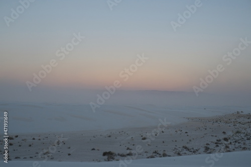 Sunset at White Sands National Park, New Mexico