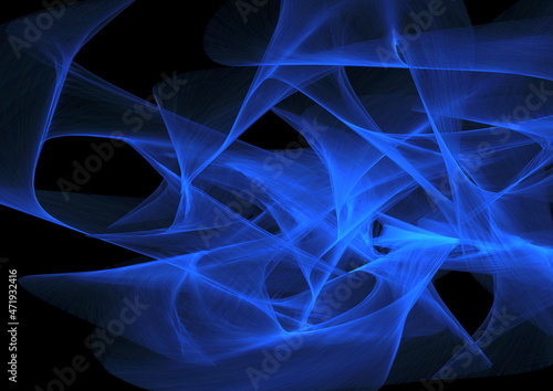 青い光の波の抽象的な背景