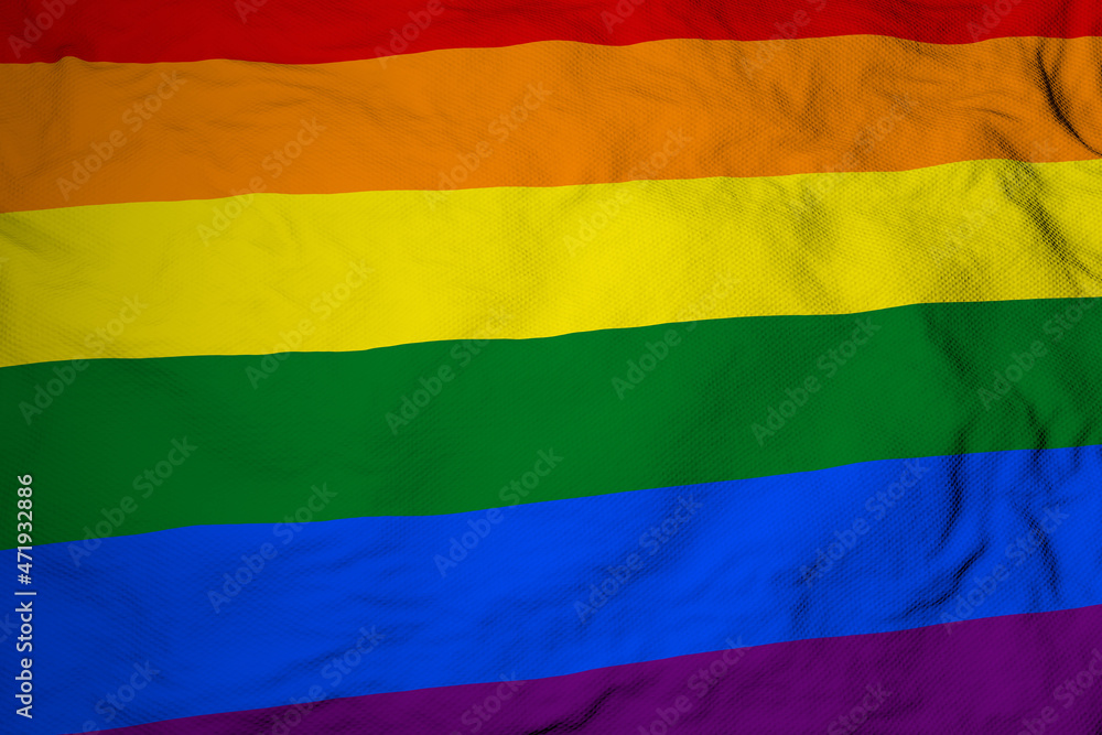 Fototapeta premium Pride flag in 3D rendering