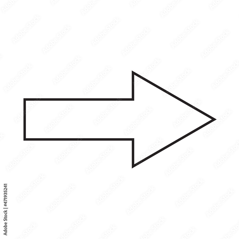 Arrow right sign. Classic black icon. App element. Creative art. Navigation background. Vector illustration. Stock image. Arrow right sign. Classic black icon. App element. Creative art. Navigation background. Vector illustration. Stock image.