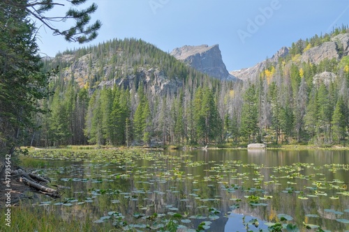 Fototapeta Naklejka Na Ścianę i Meble -  Dream Lake at Rock Mountains