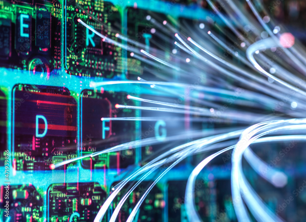 Fiber optic data, digital composite Fiber optic data, digital composite