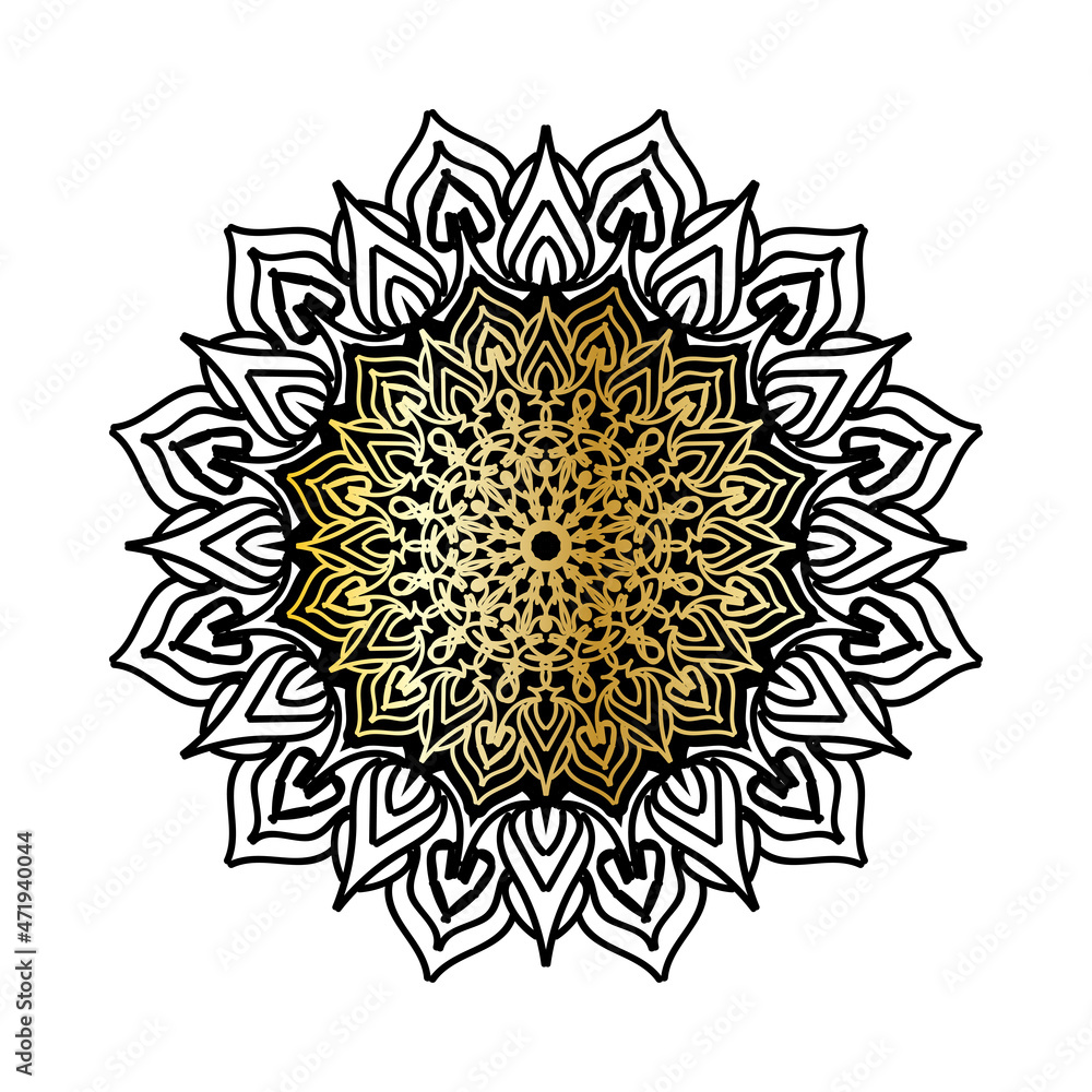 Vector round abstract circle. Luxury Mandala style. Vector round abstract circle. Luxury Mandala style.