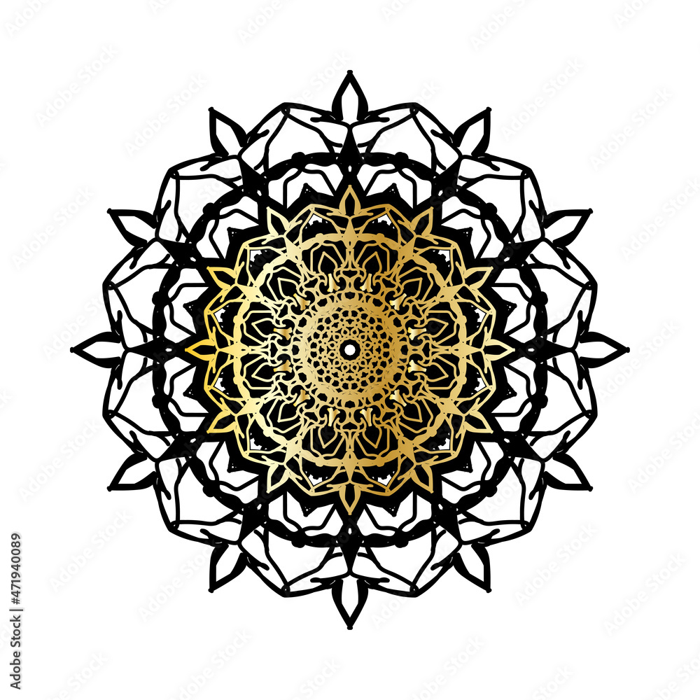 Vector round abstract circle. Luxury Mandala style. Vector round abstract circle. Luxury Mandala style.