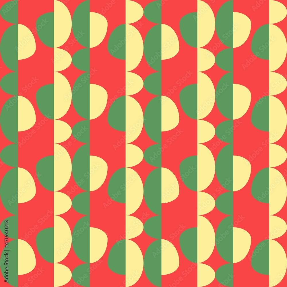 Rounded abstract seamless pattern - accent for any surfaces. Rounded abstract seamless pattern - accent for any surfaces.