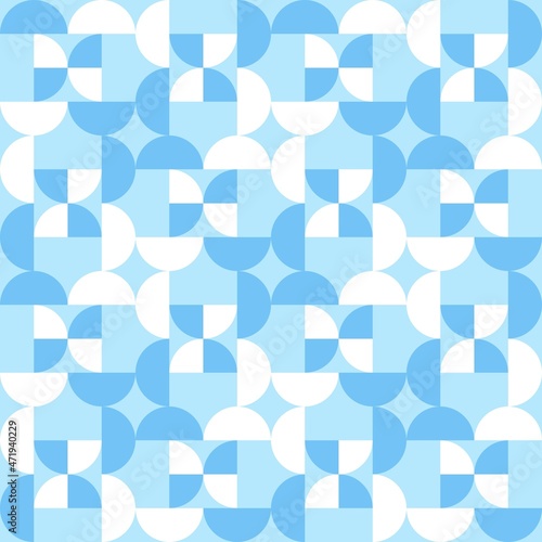 Rounded abstract seamless pattern - accent for any surfaces.
