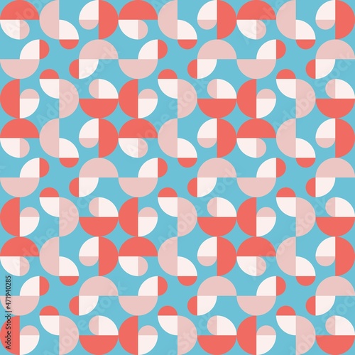 Wallpaper Mural Rounded abstract seamless pattern - accent for any surfaces. Torontodigital.ca