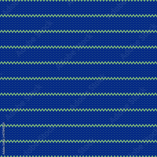 Blue wavy seamless pattern